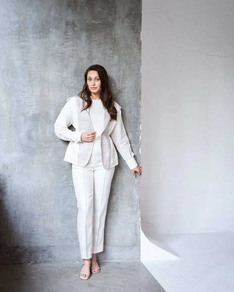 NARROW LINEN TROUSER