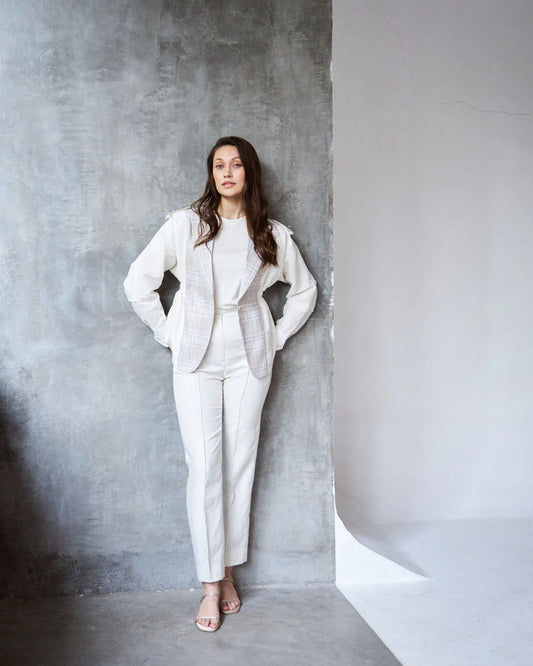 NARROW LINEN TROUSER